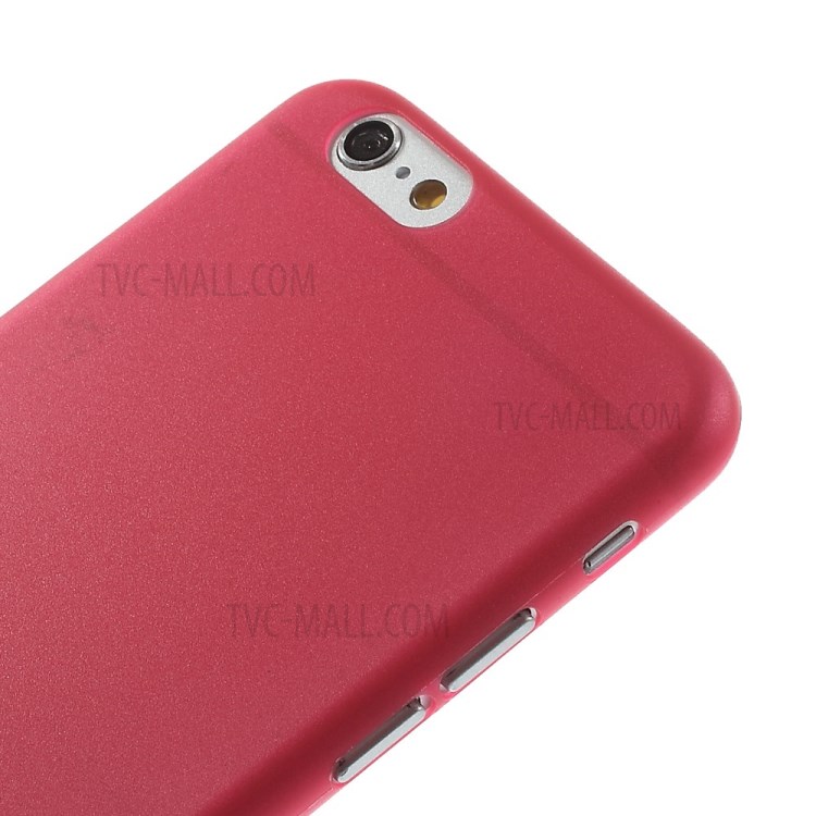 Ultra-thin Matte Plastic Back Protector Case for iPhone 6s Plus/6 Plus - Red-3