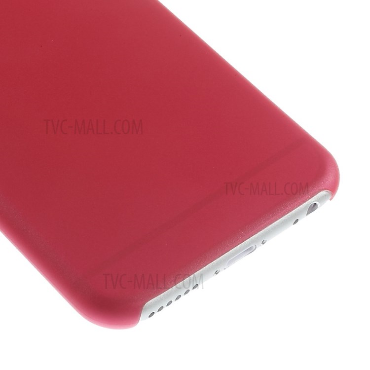 Ultra-thin Matte Plastic Back Protector Case for iPhone 6s Plus/6 Plus - Red-4