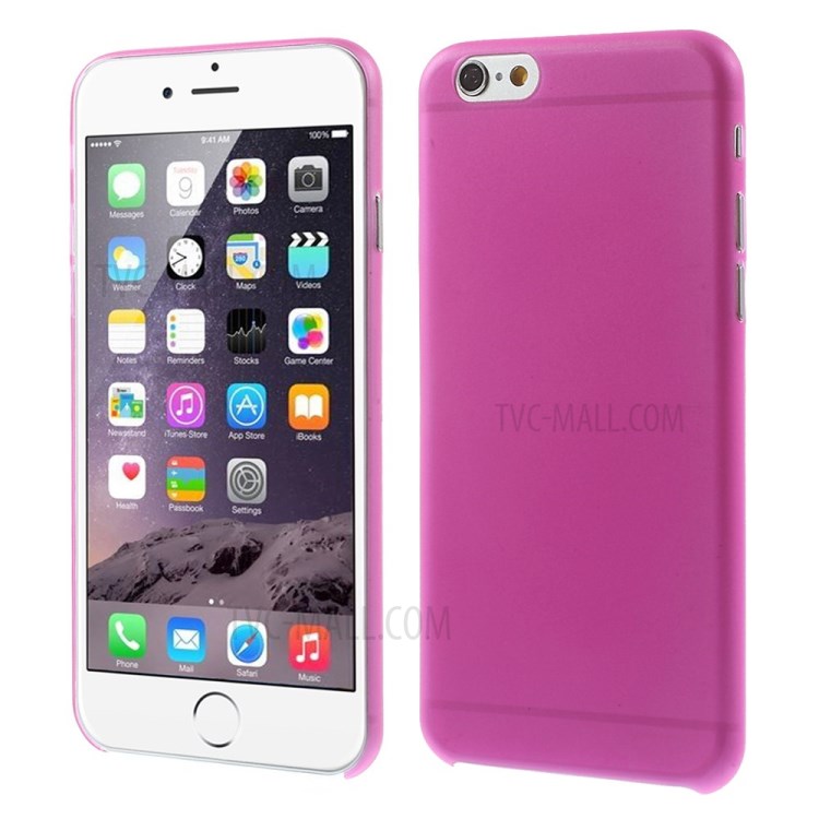 Ultra-thin Matte Plastic Back Protector Case for iPhone 6s Plus/6 Plus - Rose-1
