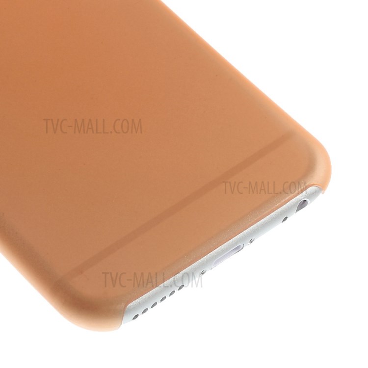 Ultra-thin Matte Plastic Back Protector Case for iPhone 6s Plus/6 Plus - Orange-4