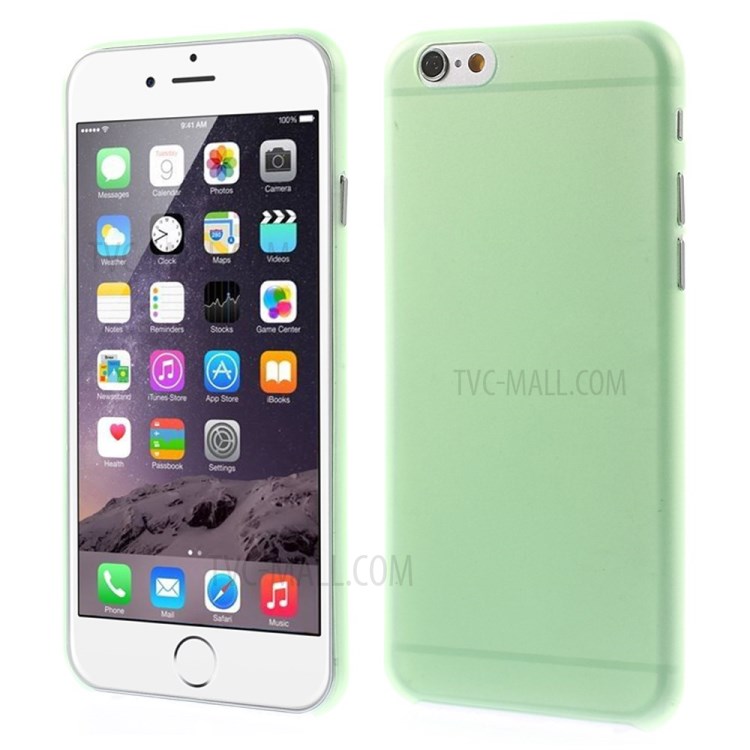 Ultra-thin Matte Plastic Back Protector Case for iPhone 6s Plus/6 Plus - Green-1