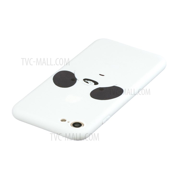 Pattern Printing TPU Gel Protective Case with Silicone Strap for iPhone 8 / 7 / SE (2nd Generation) - White Bear-5