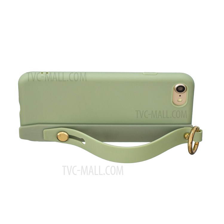 TPU Phone Case with Handy Strap Kickstand for iPhone 8 / 7 / SE (2nd Generation) - Green-3