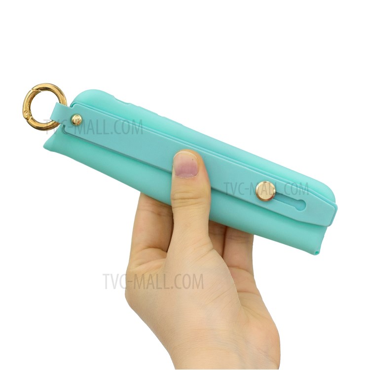 TPU Phone Case with Handy Strap Kickstand for iPhone 8 / 7 / SE (2nd Generation) - Baby Blue-4