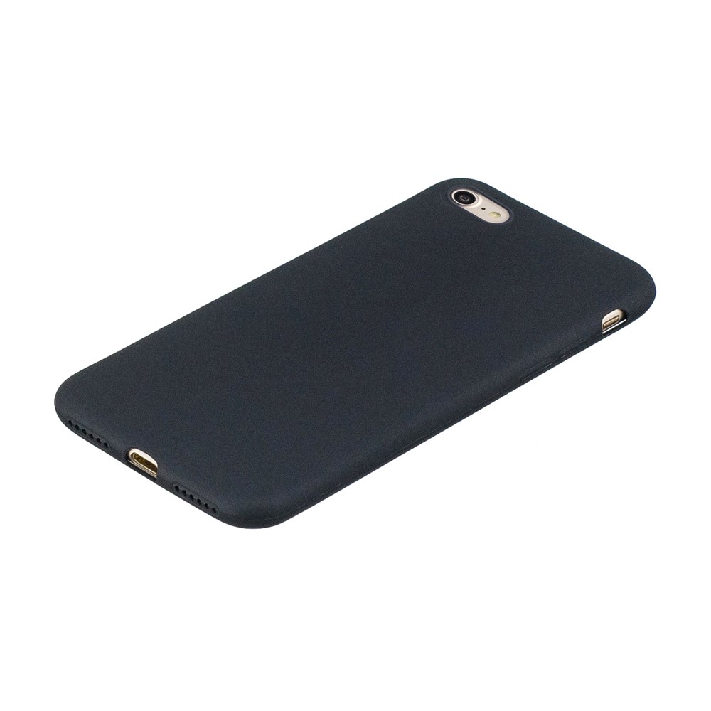 Soft TPU Mobile Phone Case for iPhone SE (2nd Generation)/8/7 - Black-4