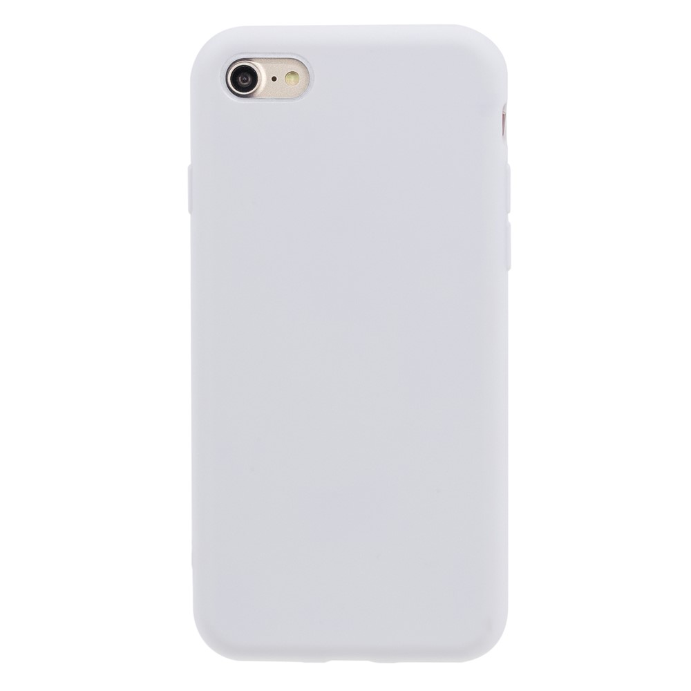 Soft TPU Mobile Phone Case for iPhone SE (2nd Generation)/8/7 - White-1