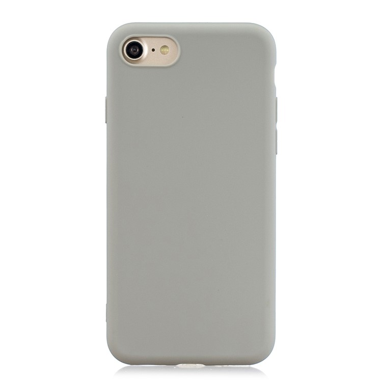 Soft TPU Mobile Phone Case for iPhone SE (2nd Generation)/8/7 - Grey-1