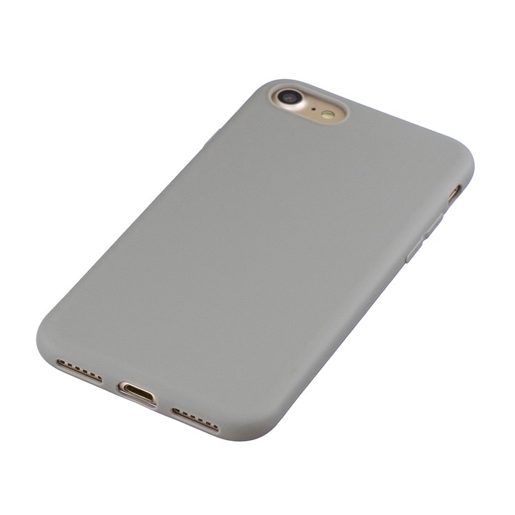 Soft TPU Mobile Phone Case for iPhone SE (2nd Generation)/8/7 - Grey-2