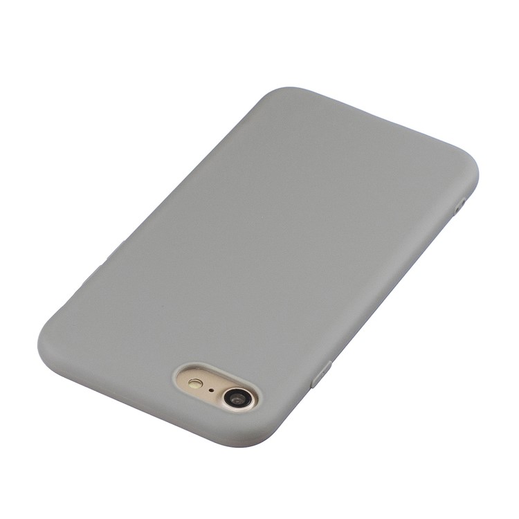 Soft TPU Mobile Phone Case for iPhone SE (2nd Generation)/8/7 - Grey-3