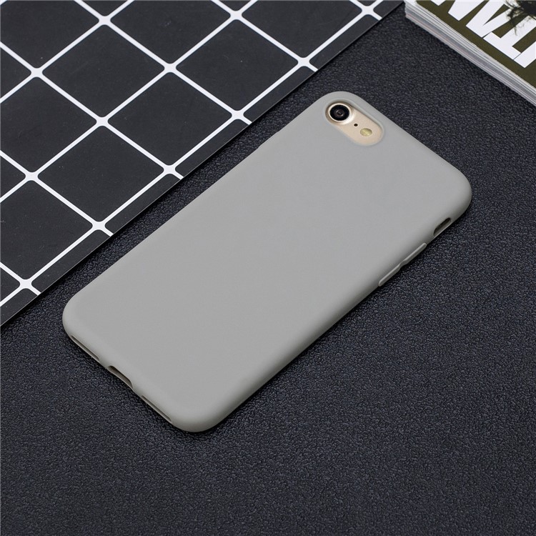 Soft TPU Mobile Phone Case for iPhone SE (2nd Generation)/8/7 - Grey-5
