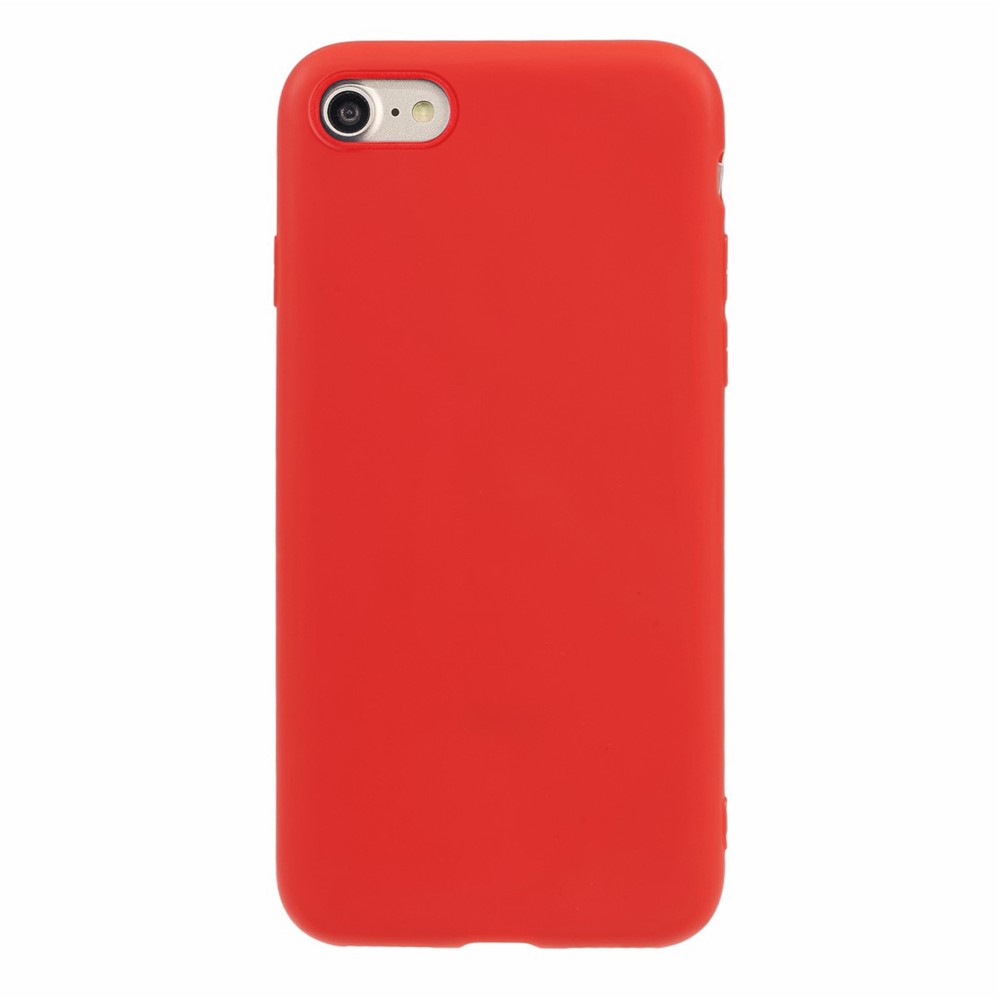 Soft TPU Mobile Phone Case for iPhone SE (2nd Generation)/8/7 - Red-1