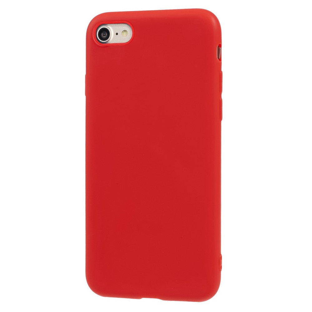 Soft TPU Mobile Phone Case for iPhone SE (2nd Generation)/8/7 - Red-2