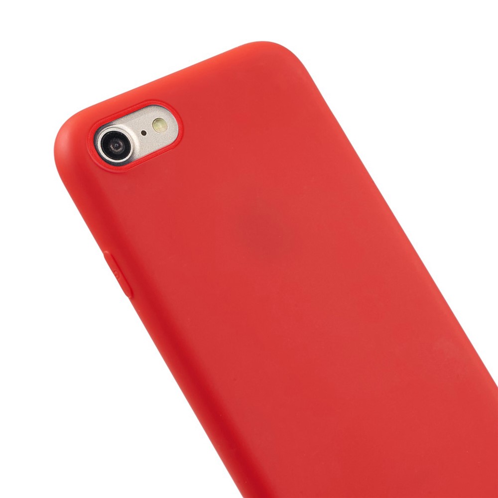 case de teléfonos móviles de tpu suave para iphone 7 / 8 / se (2020) / se (2022) 4.7 pulgadas - rojo-4