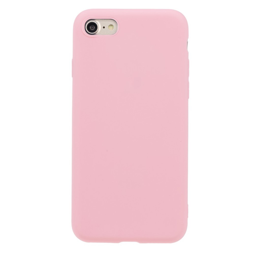 capa de telefone celular soft tpu para iphone 7 / 8 / se (2020) / se (2022) 4,7 polegadas- rosa