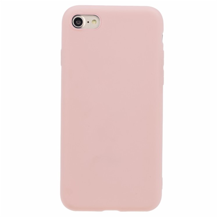 Soft TPU Mobile Phone Case for iPhone SE (2nd Generation)/8/7 - Light Pink-1