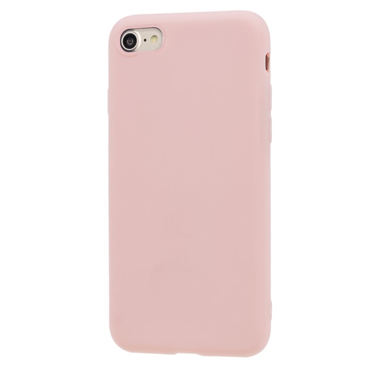 Soft TPU Mobile Phone Case for iPhone SE (2nd Generation)/8/7 - Light Pink-2