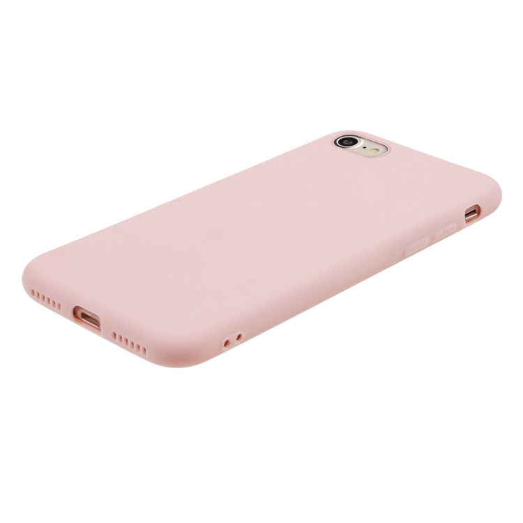 Soft TPU Mobile Phone Case for iPhone SE (2nd Generation)/8/7 - Light Pink-5