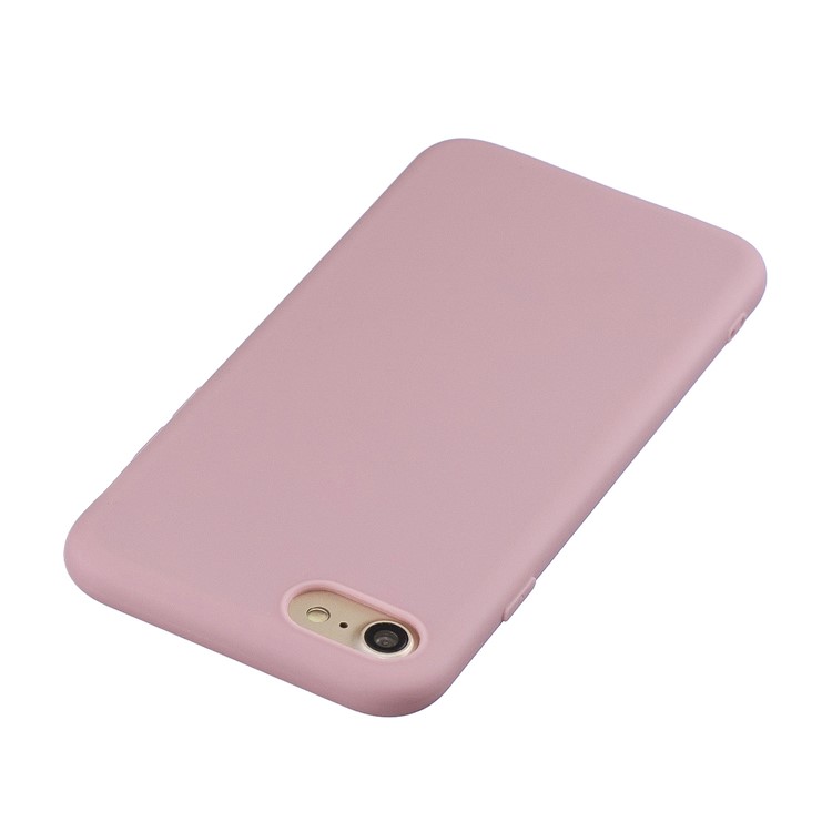 soft tpu мобильный телефон для iphone 7 / 8 / se (2020) / se (2022) 4,7 дюйма - темно-розовый