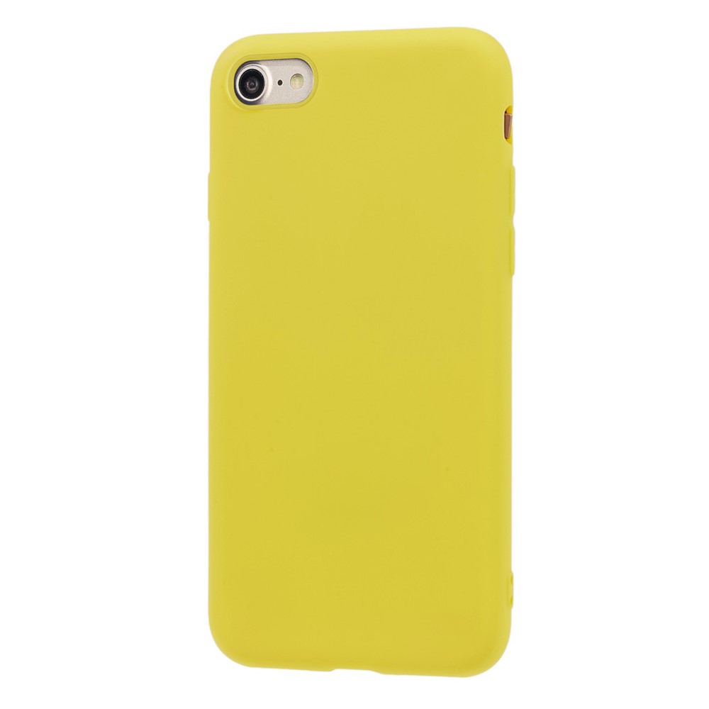Soft TPU Mobile Phone Case for iPhone SE (2nd Generation)/8/7 - Yellow-2