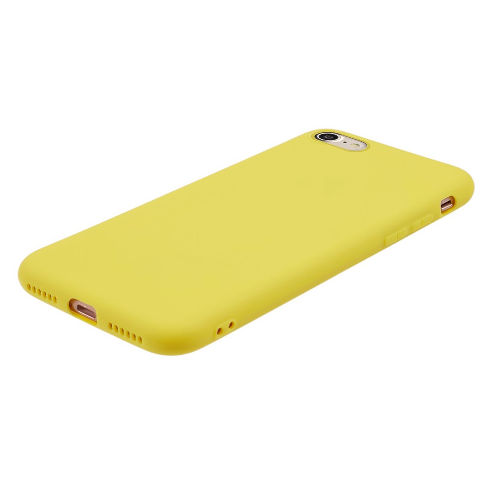 Soft TPU Mobile Phone Case for iPhone SE (2nd Generation)/8/7 - Yellow-5