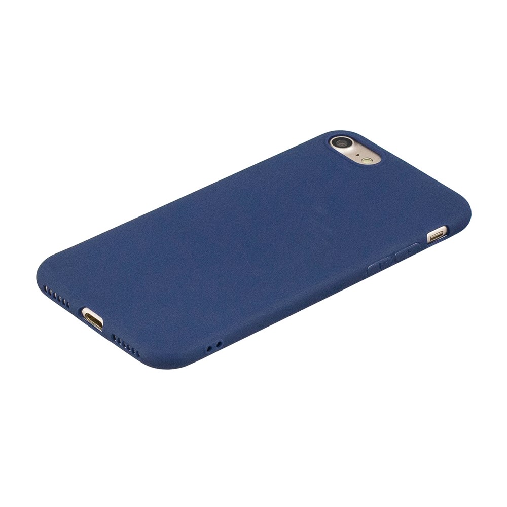 Soft TPU Mobile Phone Case for iPhone SE (2nd Generation)/8/7 - Dark Blue-4