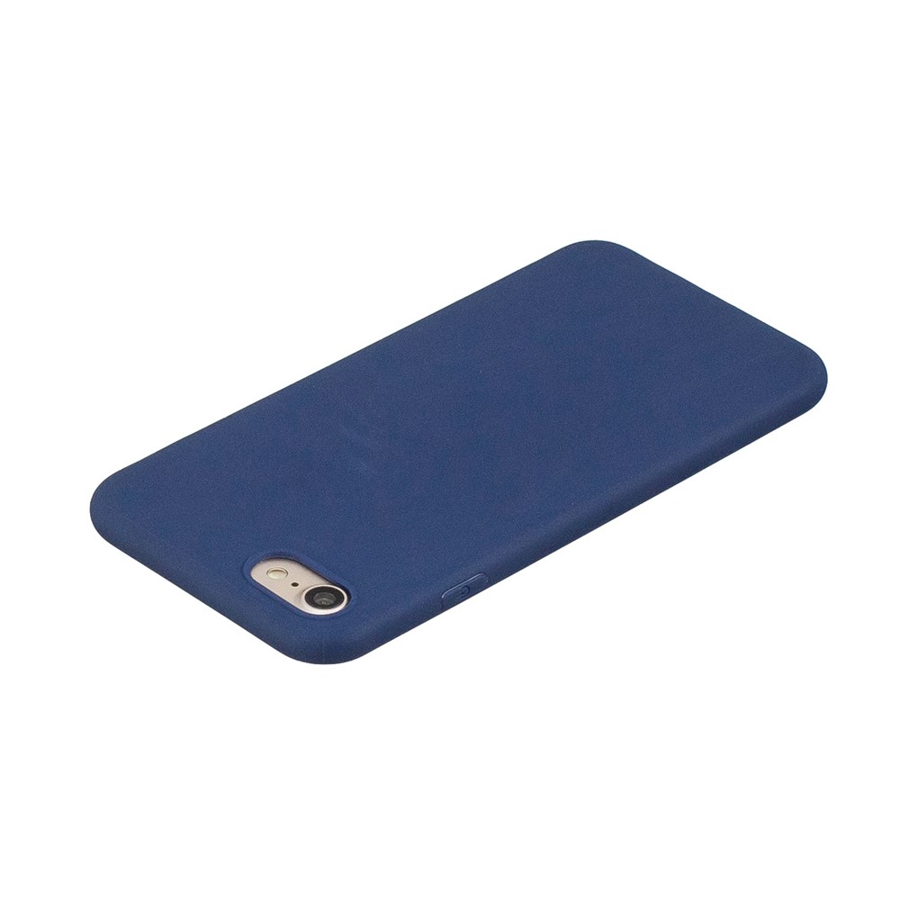 Soft TPU Mobile Phone Case for iPhone SE (2nd Generation)/8/7 - Dark Blue-5