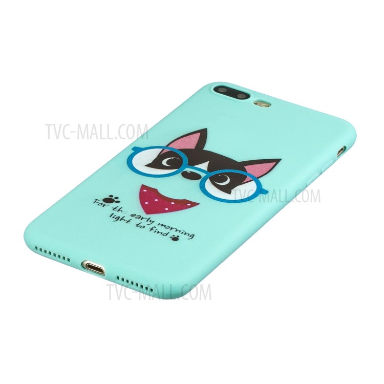 Motif D'impression De Protection Téléphone Gel De TPU Avec Dragonne Pour Iphone 7 Plus / 8 Plus 5,5 Pouce - Chien / Lunettes-4