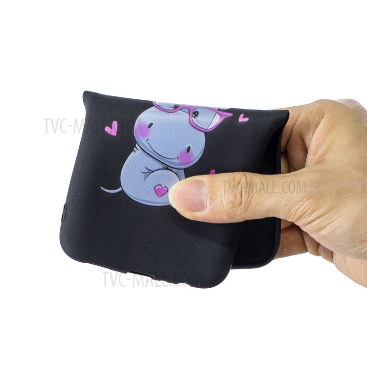 Pattern Printing TPU Gel Protective Phone Case with Wrist Strap for iPhone 7 Plus/8 Plus 5.5 inch - Hippo-6