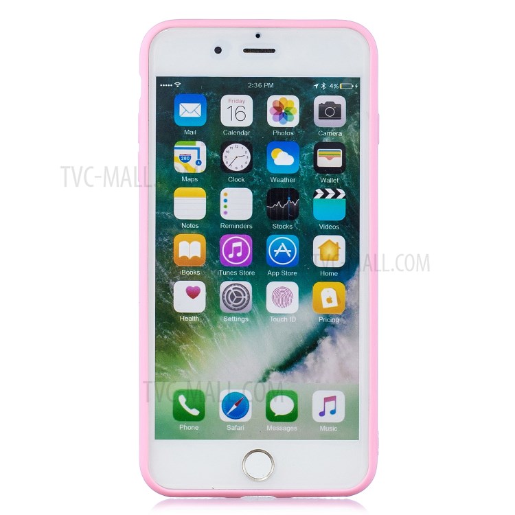 Pattern Printing TPU Gel Protective Phone Case with Wrist Strap for iPhone 7 Plus/8 Plus 5.5 inch - Pig-3