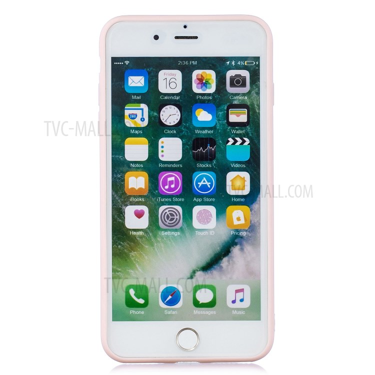 Pattern Printing TPU Gel Protective Phone Case with Wrist Strap for iPhone 7 Plus/8 Plus 5.5 inch - Bear-3