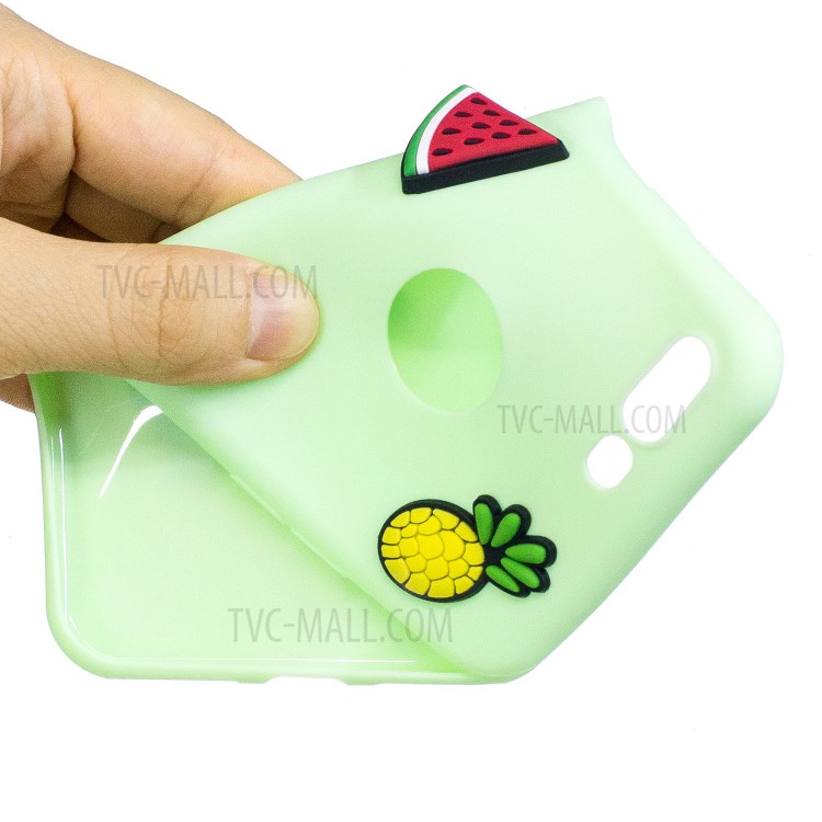 3D Cartoon Pattern Soft TPU Mobile Case for iPhone 8 Plus / 7 Plus 5.5-inch - Green-5