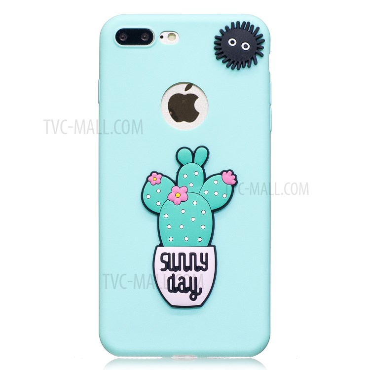 3D Cartoon Pattern Soft TPU Mobile Case for iPhone 8 Plus / 7 Plus 5.5-inch - Baby Blue-2