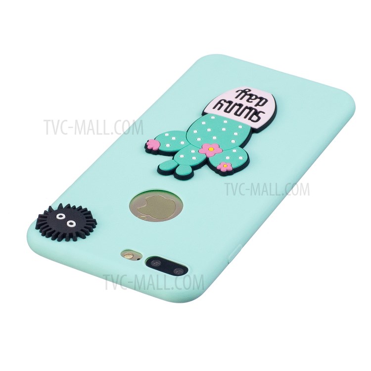 3D Cartoon Pattern Soft TPU Mobile Case for iPhone 8 Plus / 7 Plus 5.5-inch - Baby Blue-4