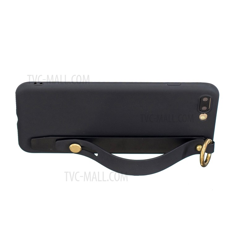 Hand Strap Kickstand Soft TPU Phone Case for iPhone 7 Plus/8 Plus 5.5 inch - Black-3