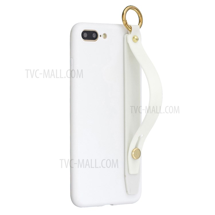 Hand Strap Kickstand Soft TPU Phone Case for iPhone 7 Plus/8 Plus 5.5 inch - White-5