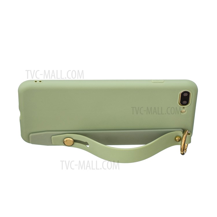 Hand Strap Kickstand Soft TPU Phone Case for iPhone 7 Plus/8 Plus 5.5 inch - Green-3