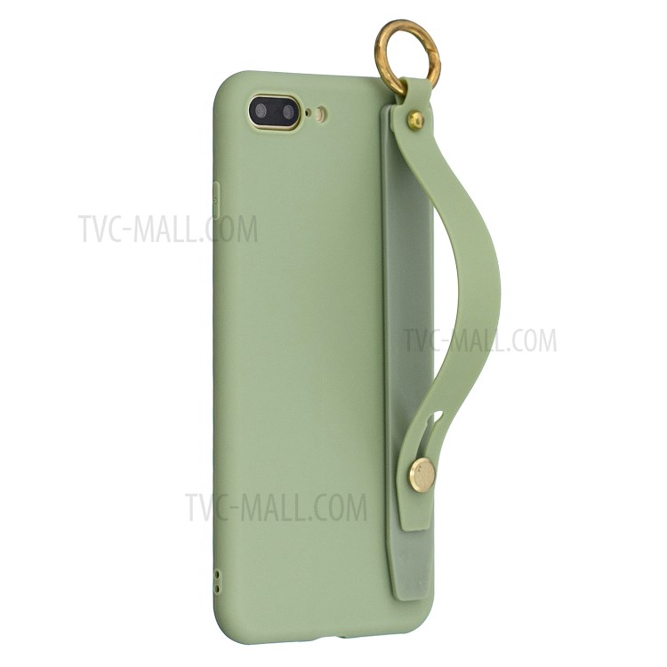 Hand Strap Kickstand Soft TPU Phone Case for iPhone 7 Plus/8 Plus 5.5 inch - Green-5