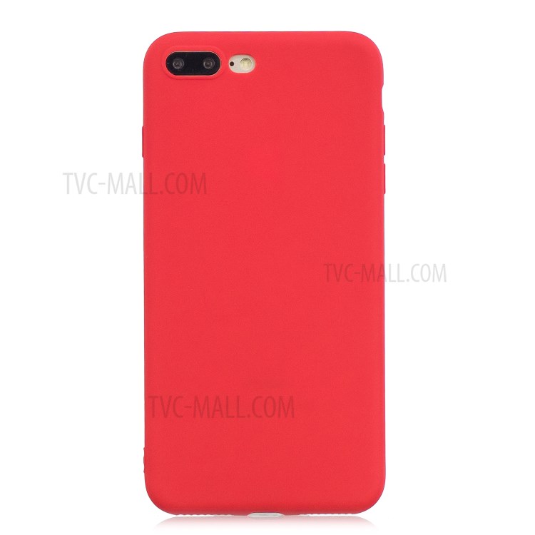 Soft TPU Mobile Phone Protective Case for iPhone 7 Plus/8 Plus 5.5 inch - Red-1