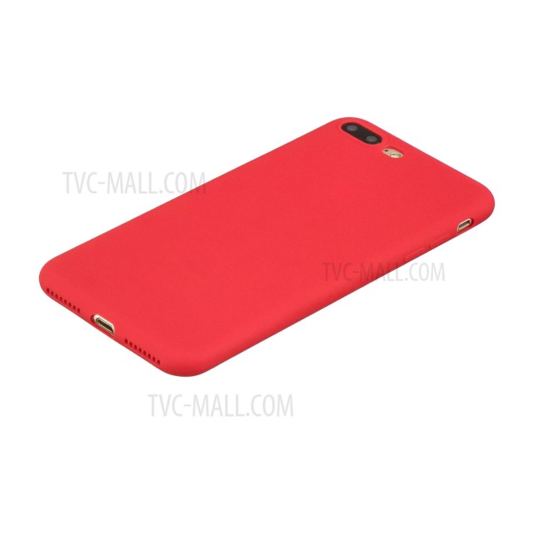 Soft TPU Mobile Phone Protective Case for iPhone 7 Plus/8 Plus 5.5 inch - Red-4