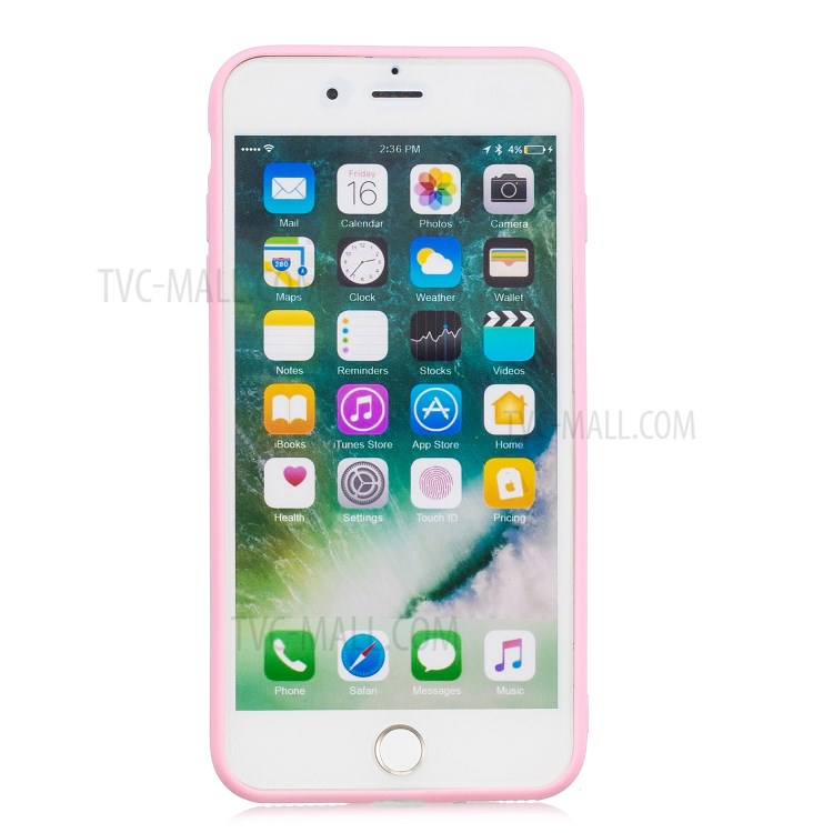 Soft TPU Mobile Phone Protective Case for iPhone 7 Plus/8 Plus 5.5 inch - Pink-2