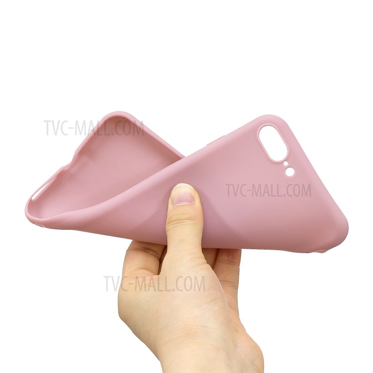 Soft TPU Mobile Phone Protective Case for iPhone 7 Plus/8 Plus 5.5 inch - Deep Pink-4