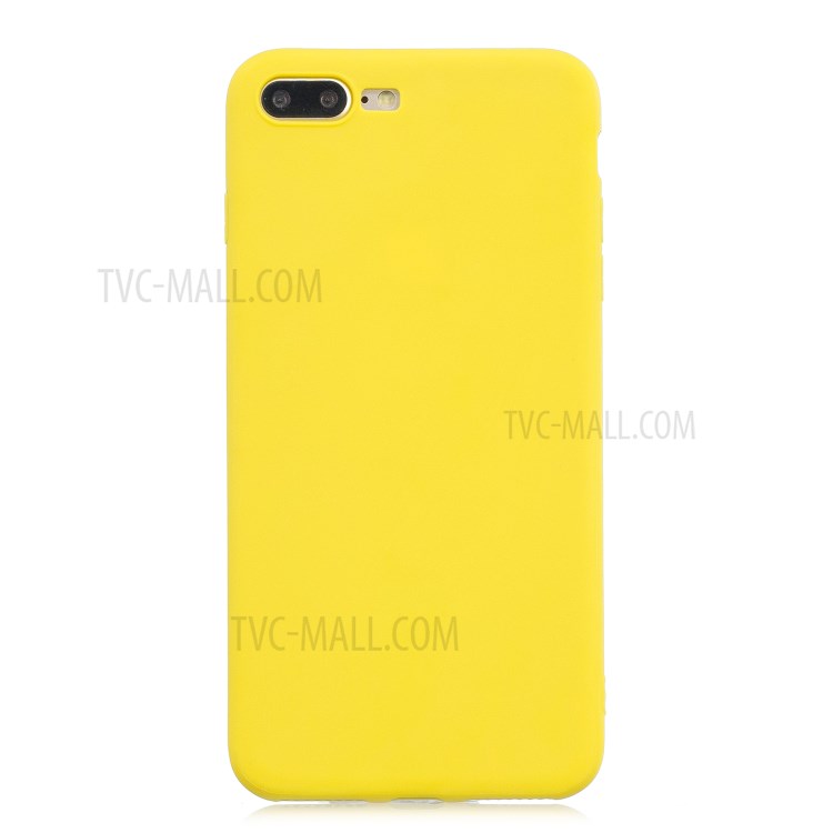 Soft TPU Mobile Phone Protective Case for iPhone 7 Plus/8 Plus 5.5 inch - Yellow-1