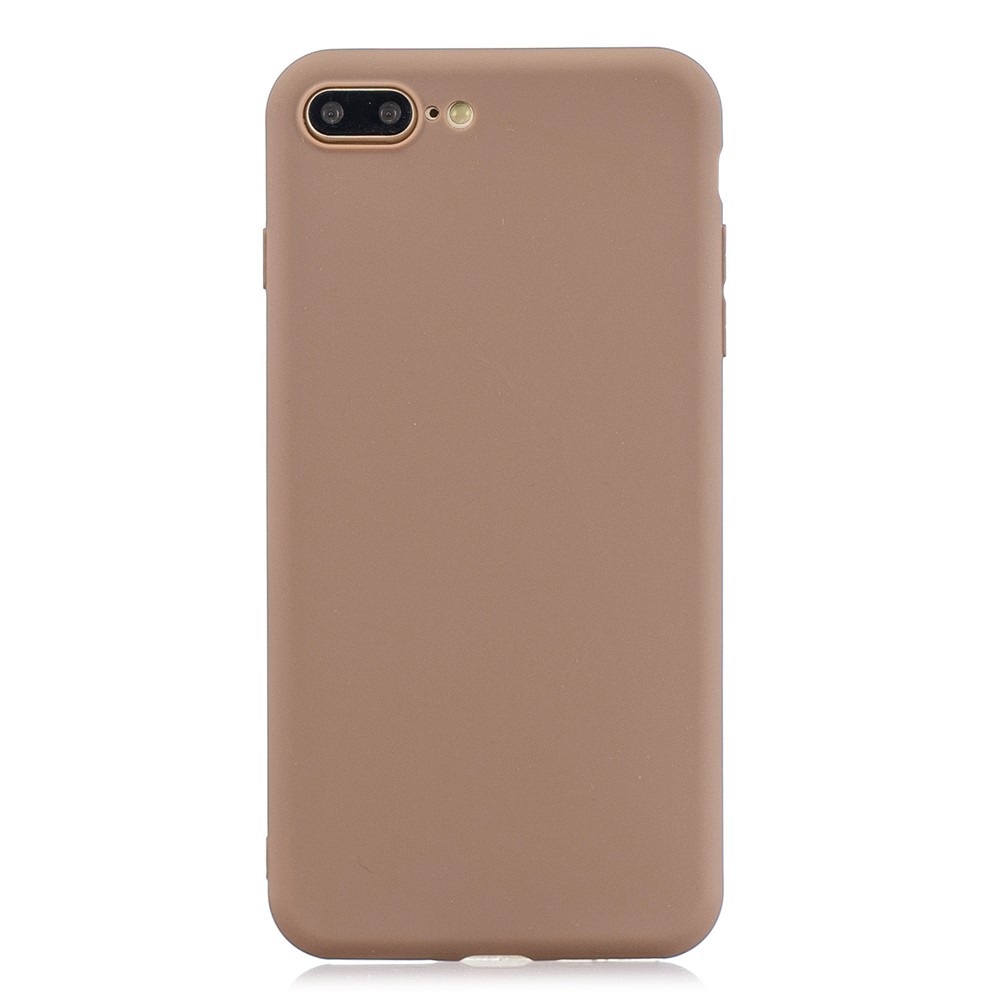 Soft TPU Mobile Phone Protective Case for iPhone 7 Plus/8 Plus 5.5 inch - Khaki-1