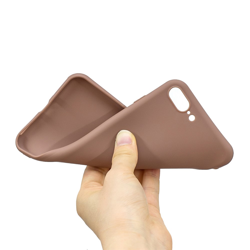 Soft TPU Mobile Phone Protective Case for iPhone 7 Plus/8 Plus 5.5 inch - Khaki-4