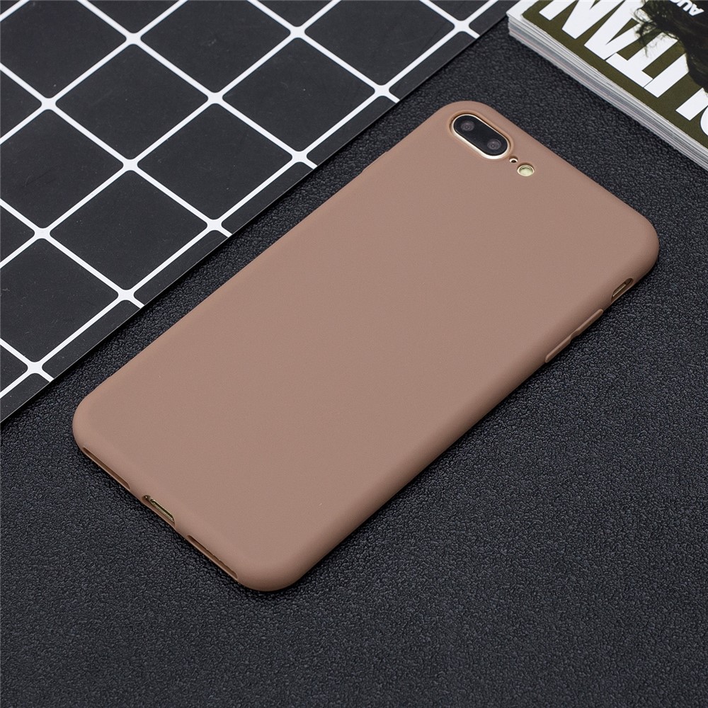 Soft TPU Mobile Phone Protective Case for iPhone 7 Plus/8 Plus 5.5 inch - Khaki-5