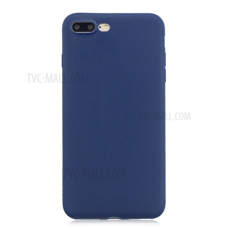 Soft TPU Mobile Phone Protective Case for iPhone 7 Plus/8 Plus 5.5 inch - Dark Blue-1