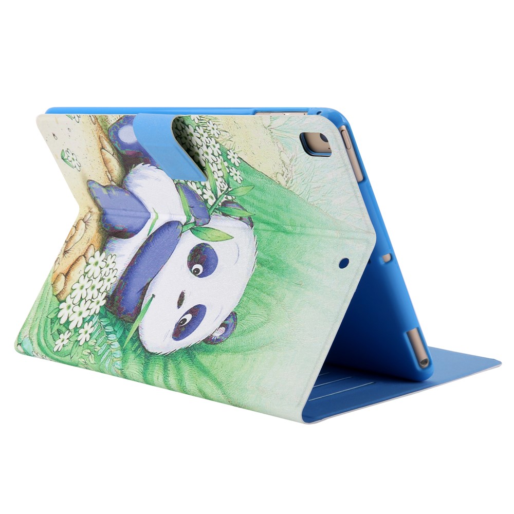 Pattern Printing Card Slots Flip Leather Tablet Protective Case for iPad 9.7-inch (2018)/(2017)/iPad Pro 9.7(2016)/iPad Air/Air2 - Cute Panda-5