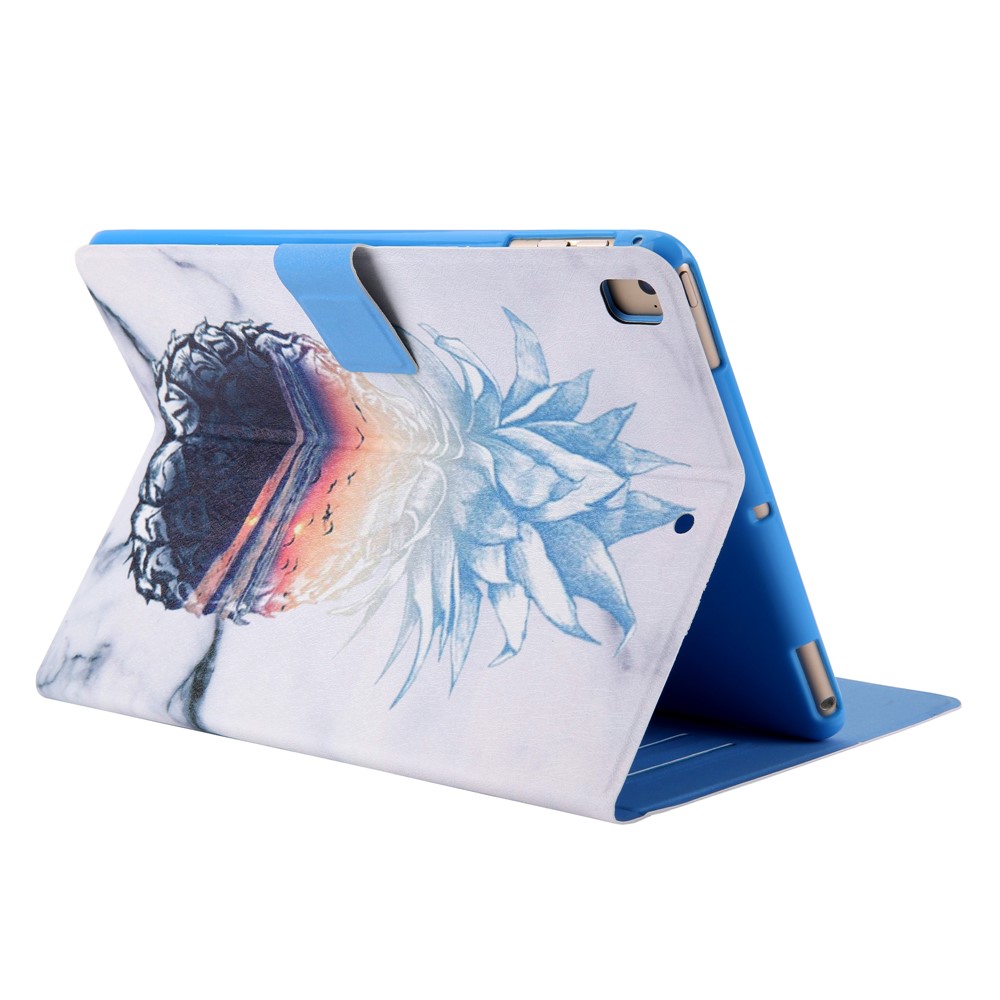 Pattern Printing Card Slots Flip Leather Tablet Protective Case for iPad 9.7-inch (2018)/(2017)/iPad Pro 9.7(2016)/iPad Air/Air2 - Pineapple-5
