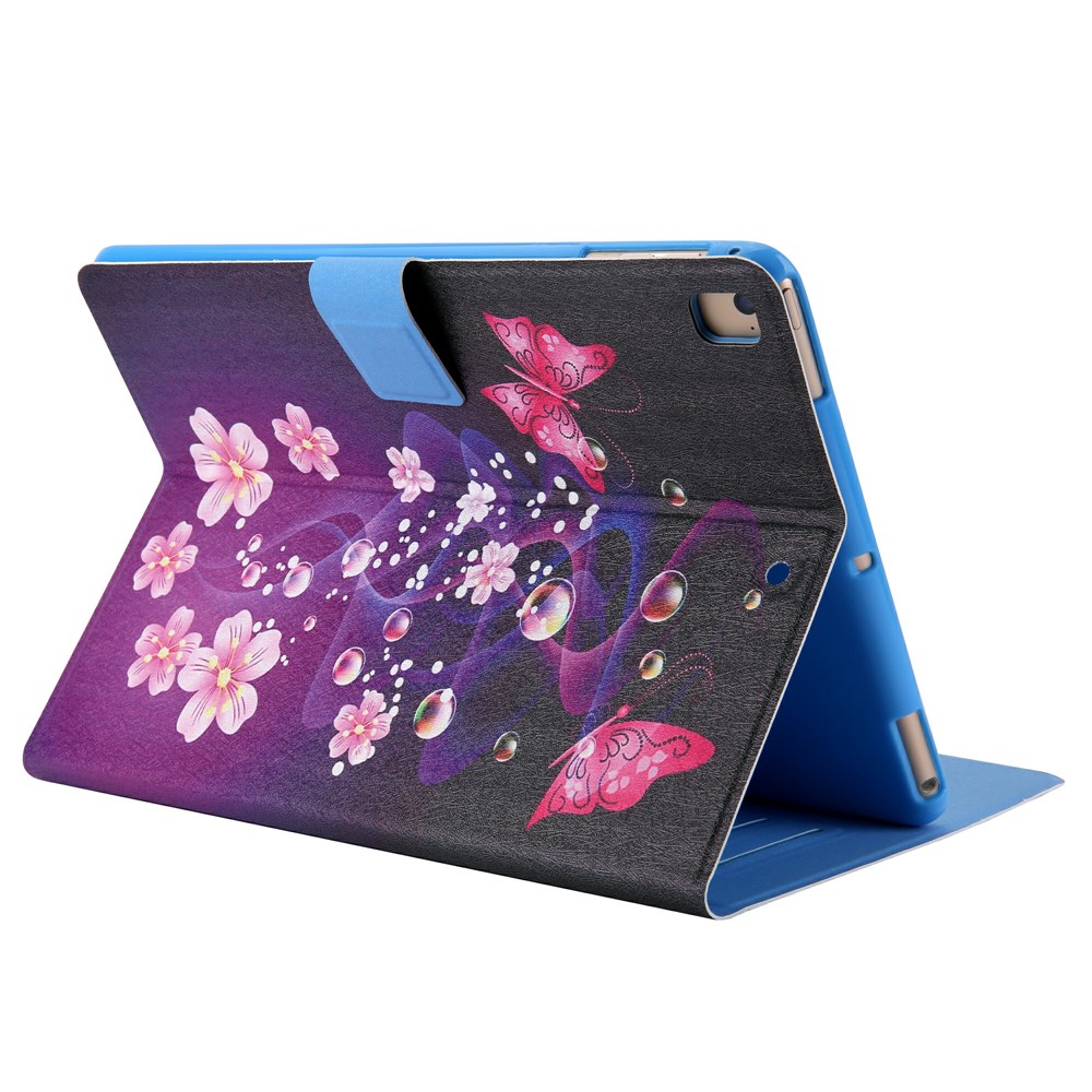 Pattern Printing Card Slots Flip Leather Tablet Protective Case for iPad 9.7-inch (2018)/(2017)/iPad Pro 9.7(2016)/iPad Air/Air2 - Flower and Butterflies-6
