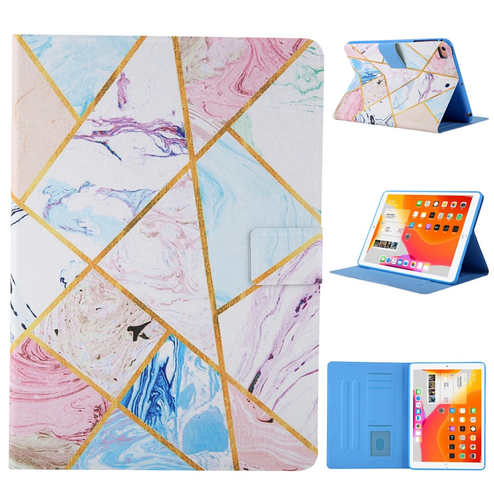 Pattern Printing Card Slots Flip Leather Tablet Shell for iPad Mini/Mini 2/Mini 3/Mini 4/Mini (2019) 7.9 inch - Marble Pattern-1